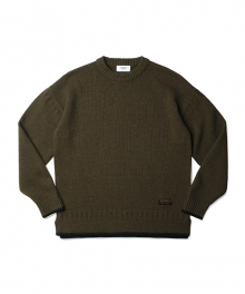 Fisherman Guernsey Sweater Olive