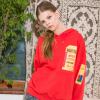 nightcall boxy hoodie (red)