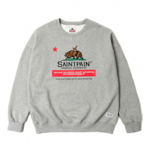 SP CALIBEAR CREWNECK LS-GRAY