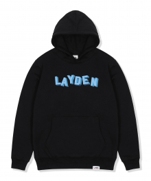 BLOCKS PULLOVER HOODIE-BLACK