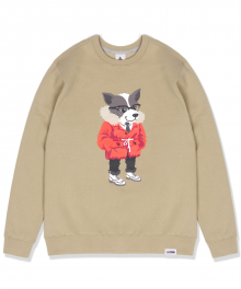 CLASSIC LAYDOG SWEATSHIRTS-BEIGE