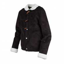 [ROMANTICCROWN]LUMBERJACK MOUTON JACKET_BLACK