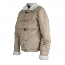 [ROMANTICCROWN]LUMBERJACK MOUTON JACKET_GRAY