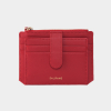 Dijon 301S Flap mini Card Wallet cherry red