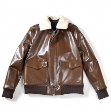 16FW LEATHER A-2 FLIGHT JACKET BROWN