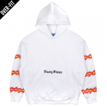 [NYPM] NASTY FLAME HOODIE (WHT)