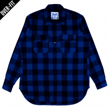 [NYPM] NASTY NOISE FLANNEL SHIRTS (BLUE)