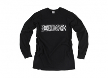 SLOGAN LONG SLEEVE TEE / BK