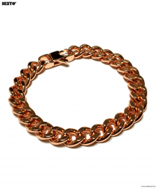 [써지컬스틸][변색X]S-04 chain bracelet ROSE GOLD