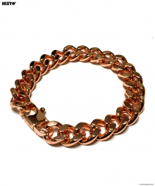 [써지컬스틸][변색X]S-06 chain bracelet ROSE GOLD