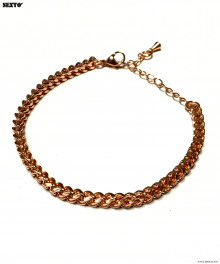 [써지컬스틸]W-TYPE 007 chain bracelet ROSE GOLD