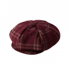 [ROMANTICCROWN]NEWS BOY CAP_BURGUNDY