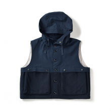 16FW HOOD VEST NAVY