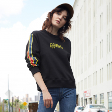 LINE PRINT SWEATSHIRT BLACK(ES1GWUM474C)