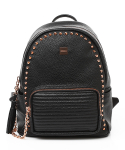 토핏(TOFIT) Tofit Black Leather Rose gold stud Backpack