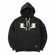 SP ALASKA SOUVENIR HOOD ZIPUP LS-BLACK