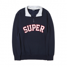 SUPER PATCH HALF ZIP SWEATSHIRT 2종 택1 (IK1GFMM477C)