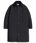 M#1080 modified 6oz quilted coat (black)