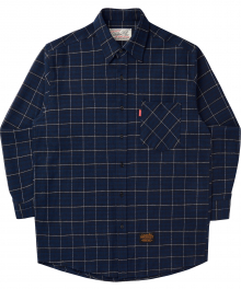 Tile Check Shirts 2 - Navy