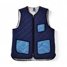 16FW QUILTED REVERSIBLE VEST NAVY