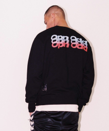 GRADATION LOGO CREWNECK T (BLACK)