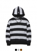 BOLD STRIPE OVERSIZED HOODIE (IK1GFUM413C)