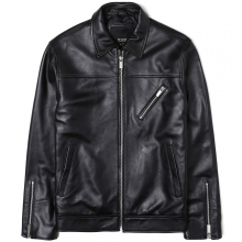 LAMBSKIN SINGLE QUILTED RIDER JACKET (IK1GFML282D)