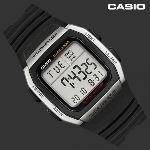 카시오(Casio) 10년전지 군인 전자 시계 W-96H-1A Casio - 36,000 | 무신사 스토어