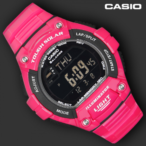 카시오(CASIO) 마라톤 태양전지 군인 전자 시계 W-S220C-4B - 90,000 | 무신사 스토어