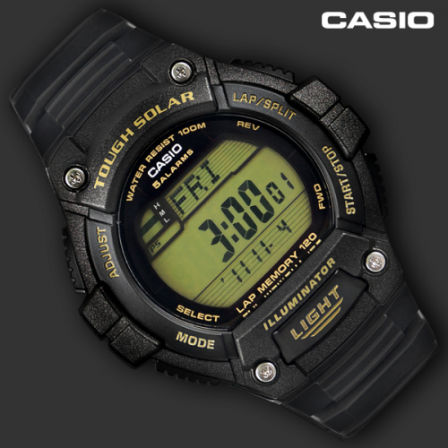카시오(CASIO) 마라톤 태양전지 군인 전자 시계 W-S220-9A - 후기 | 무신사