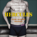 헤라클레스 언더웨어(HERCULES UNDERWEAR) [헤라클레스] 부드러운 감촉 핑크로고 포인트밴드 면스판 드로즈