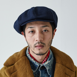 밀리어네어햇(MILLIONAIRE HATS) BIG APPLE [2WAY] - BASIC COLOR NEWSBOY CAP - BLUE