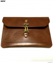 [SEXTO]X[YORK FABRIC MFG CO]SS-001 Clutch Bag Brown