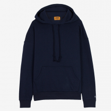 [PROJECT624] STANDARD LOOSE FIT WARM HOODIE (NAVY) / 스탠다드 루즈 기모후드 CHAPTER ONE