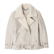 SP POLLY WOMENS SHEARLING JKT-IVORY