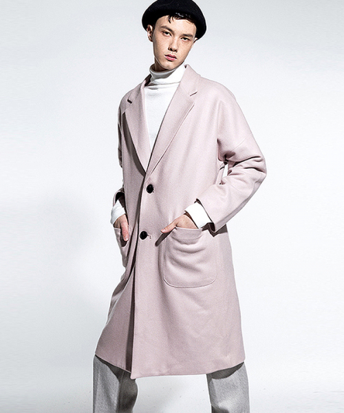 모스트더블유엠(MOSTWM) Pastel wool coat (Pink) - 147,000 | 무신사 스토어