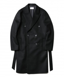Double Cashmere Coat (Black)