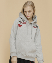 flower hoodie_gray