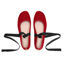 [조셉앤스테이시] [Order Made] Sachetto Ballerina Flat Red Velvet