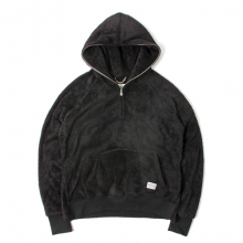 SP JOSHUA RAGLAN FLEECE HOOD LS-BLACK