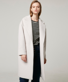 LOVELY ON BUTTON COAT-IVORY