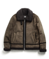 USF SUEDE MOUTON JACKET MOSS GREEN