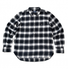 16FW BASIC BUTTON DOWN PULLOVER SHIRT BLACK CHECK