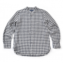 16FW BANDED COLLAR SHIRT BLACK CHECK