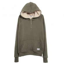 SP JOSHUA RAGLAN FUR HOOD LS-KHAKI