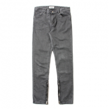 SP DAVIZ SIDE ZIP DENIM PANTS-GRAY