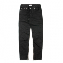 SP DAVIZ SIDE ZIP DENIM PANTS-BLACK