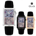 글륵(GLUCK) 글륵 세계지도 듀얼타임 손목시계 VG503 시리즈