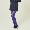 tartan check skirt_purple