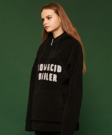 [unisex] Fleece hoodie (black)